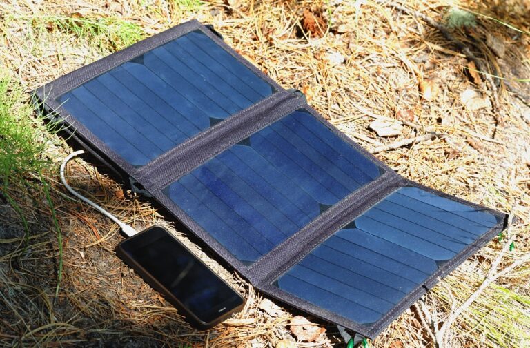 Portable-Compact-Solar-Panel Charging in the Sun | BC Sustainable Solutions